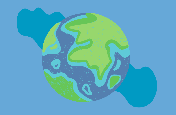 Graphic of the earth